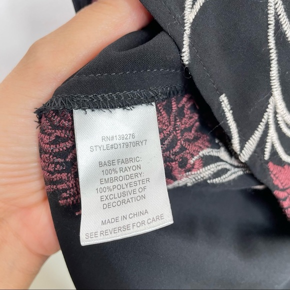 Stitch Fix l Daniel Rainn Francesca Embroidered Tassel Detail Top, Small - Picture 8 of 11